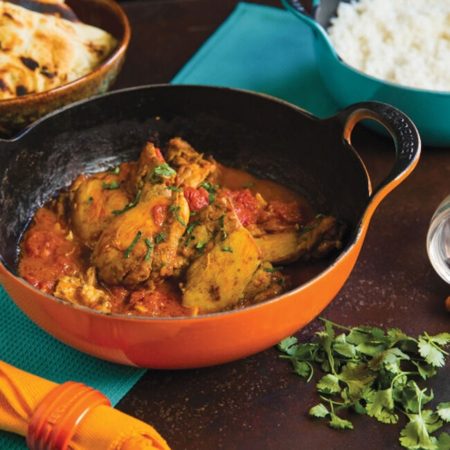 Le Creuset 2.7 Quart Flame Enameled Cast Iron Balti Dish - Perfect for Indian Curries, Stews & Serving at Dinner Parties