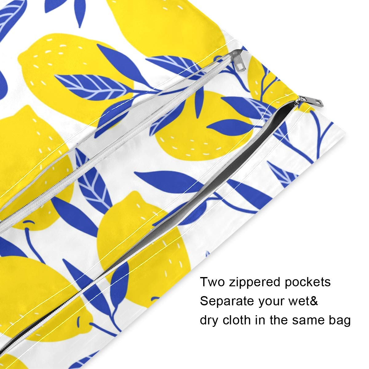 Waterproof Wet Dry Bags for Cloth Diapers & Swimsuits - Reusable Travel & Beach Storage Pouches - Ideal for Wet Clothes, Toiletries & Baby Essentials (2 Pack) - Perfect for Daycare, Pool Trips & Gym Use
