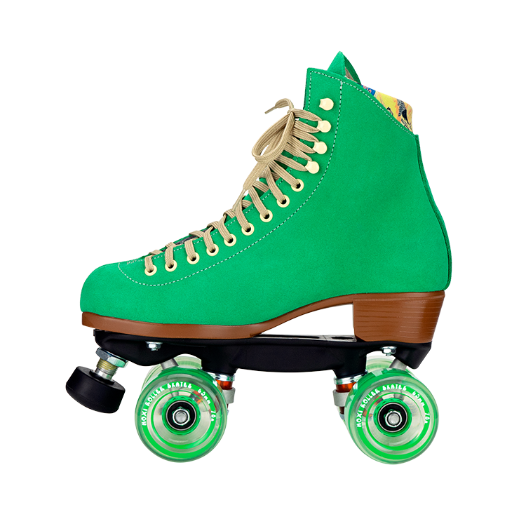 Moxi Lolly Roller Skates - Green Apple Color | Premium Quad Skates for Women & Girls | Perfect for Outdoor Skating, Rink, Park & Fitness