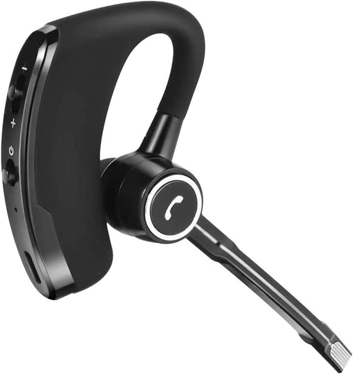 QINERSAW Bluetooth Headset V4.1 - Wireless Earpiece with Mic, Ultralight Hands-Free Business Earphone for Office, Driving & Conference Calls | Perfect for Remote Work & Online Meetings