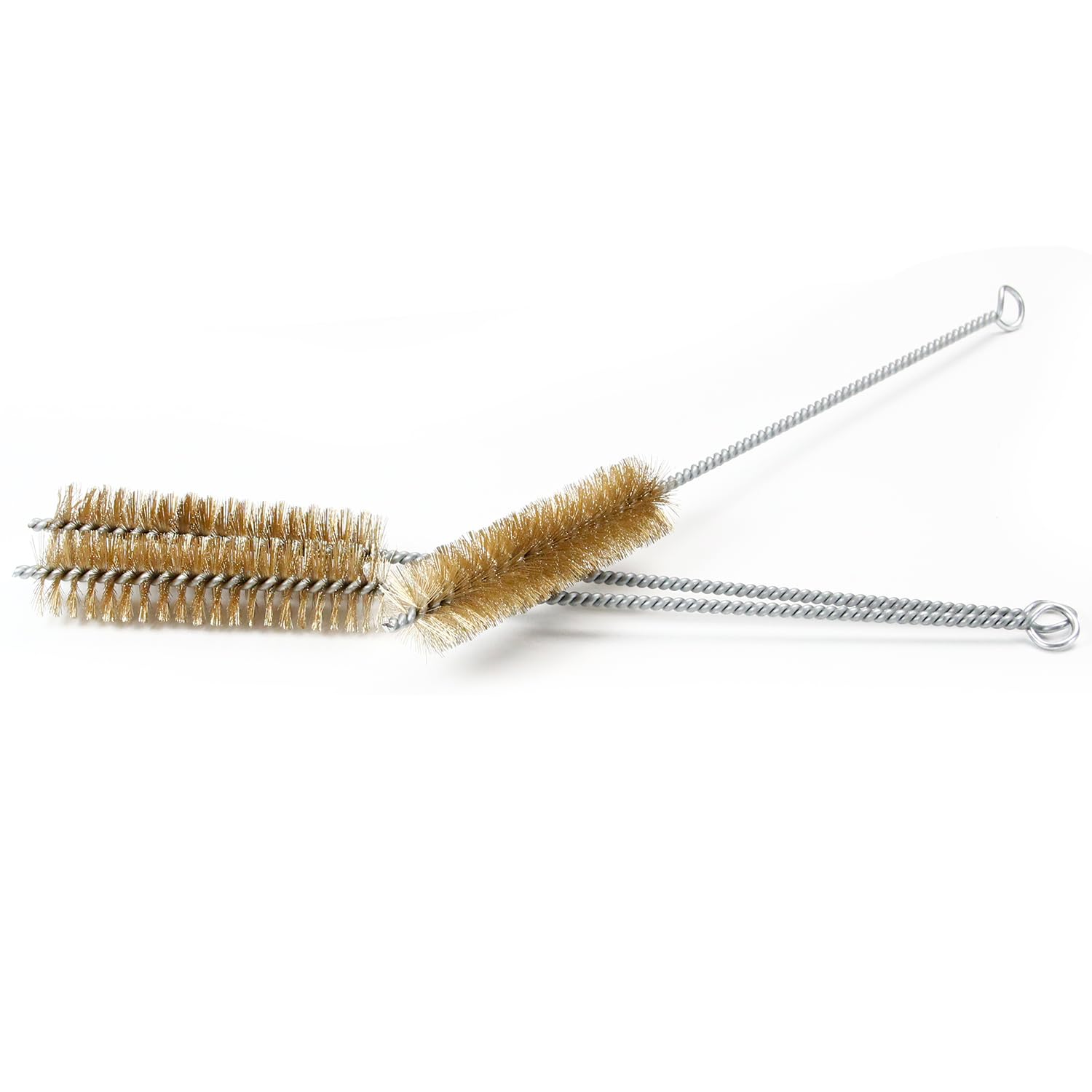 Utoolmart Copper Wire Cleaning Brush Set - 3pcs Spiral Power Tube Brushes for Bottles & Tubes (1.0-inch Diameter, 12-inch Length) - Perfect for Home Brewing, HVAC Cleaning & Plumbing Maintenance