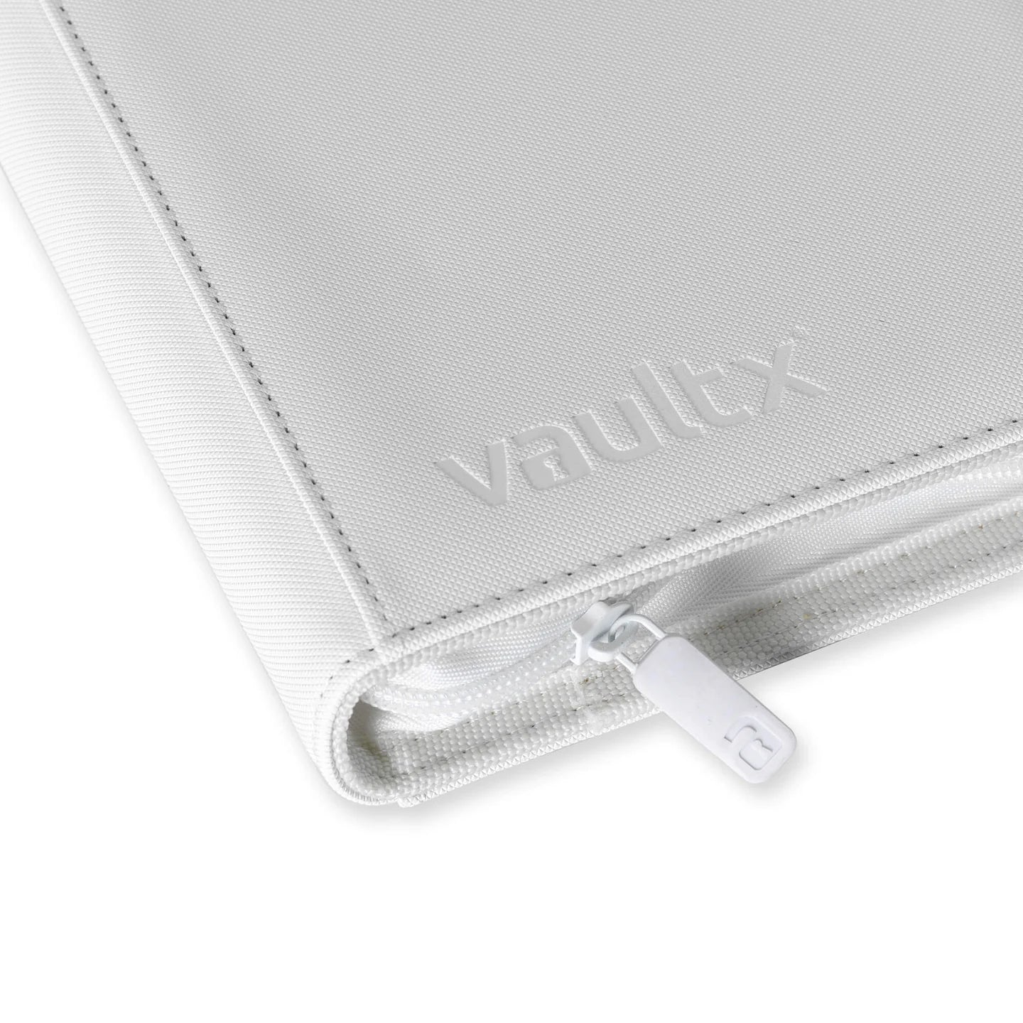 Vault X EXO TEC 12 Pocket Zip Binder - Premium White Trading Card Binder for Pokemon, MTG & Sports Cards - Perfect for Collectors & Card Game Players