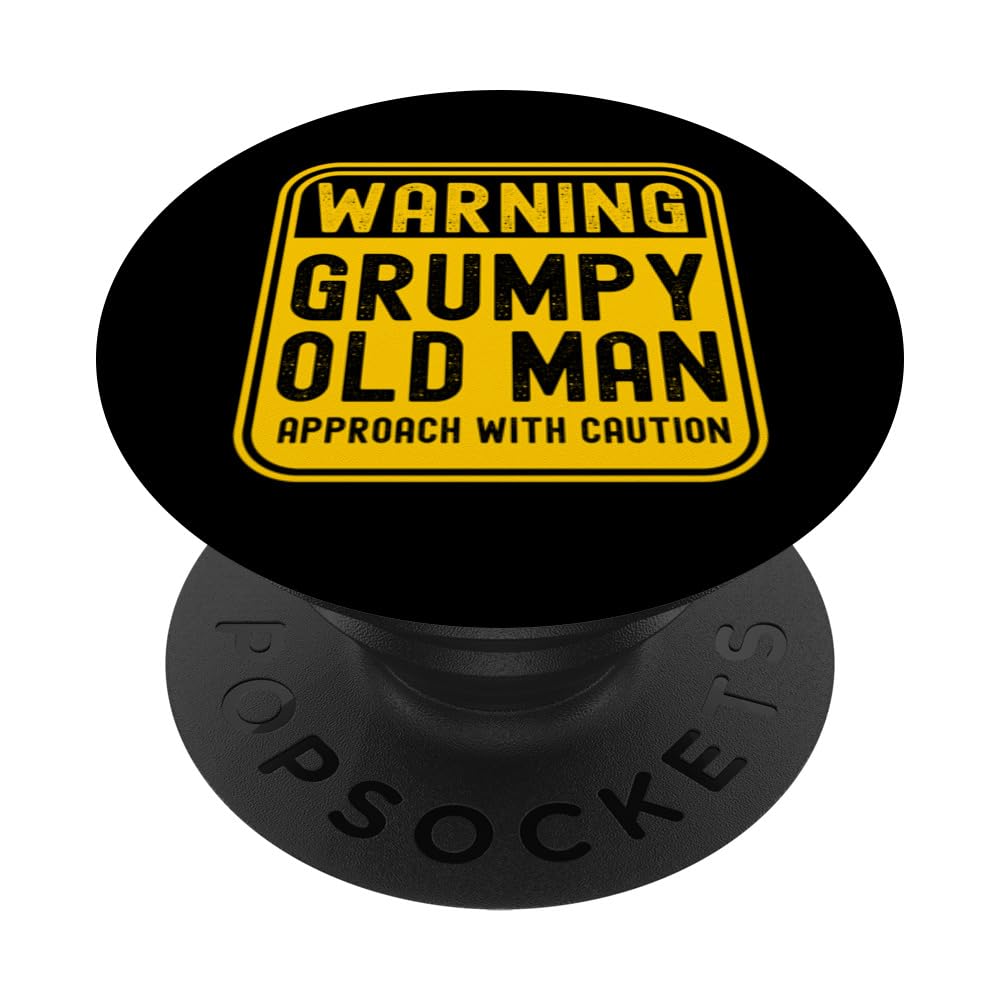 Funny Grumpy Old Man PopSockets Swappable PopGrip - Perfect for 50th & 60th Birthday Gifts, Father's Day Presents - Great for Phones, Tablets & Daily Use