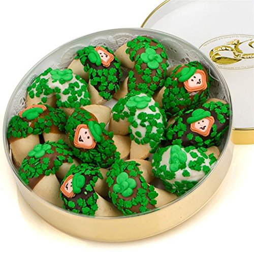 St. Patrick's Day Wheel of Fortune Cookies - Pack of 12 | Irish-Themed Party Desserts for Festive Celebrations & Gifts