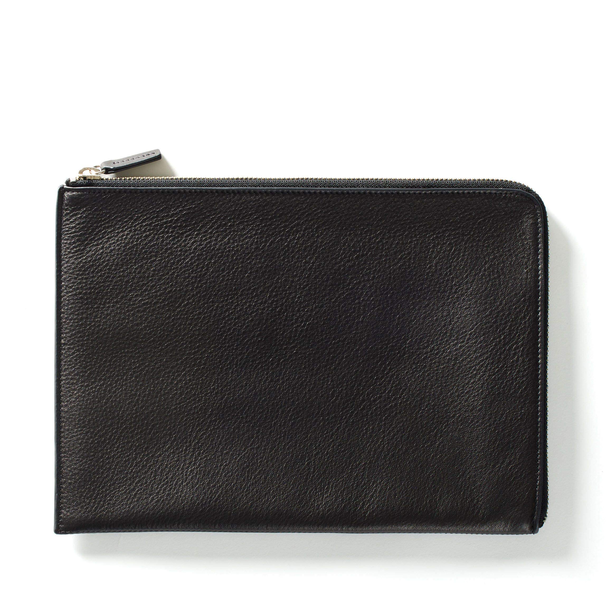 Premium Leather Tablet Sleeve for iPad & iPad Air - Slim Zip Protective Case | Perfect for Business Travel, Commuting & Everyday Use