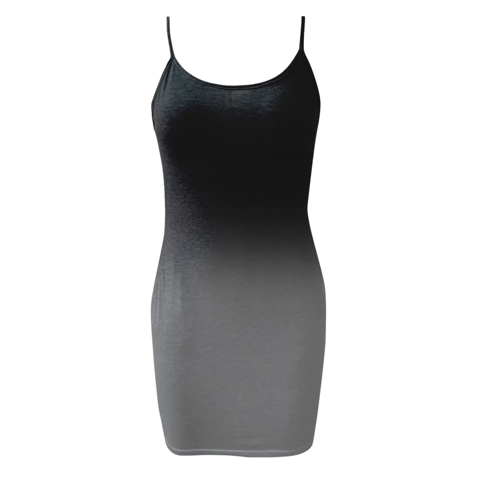 ADHOWBEW Women's Sleeveless Summer Dress - Casual Sexy Spaghetti Strap Slip Dress with Pockets | Beachwear, Vacation Outfit, Night Out Dress