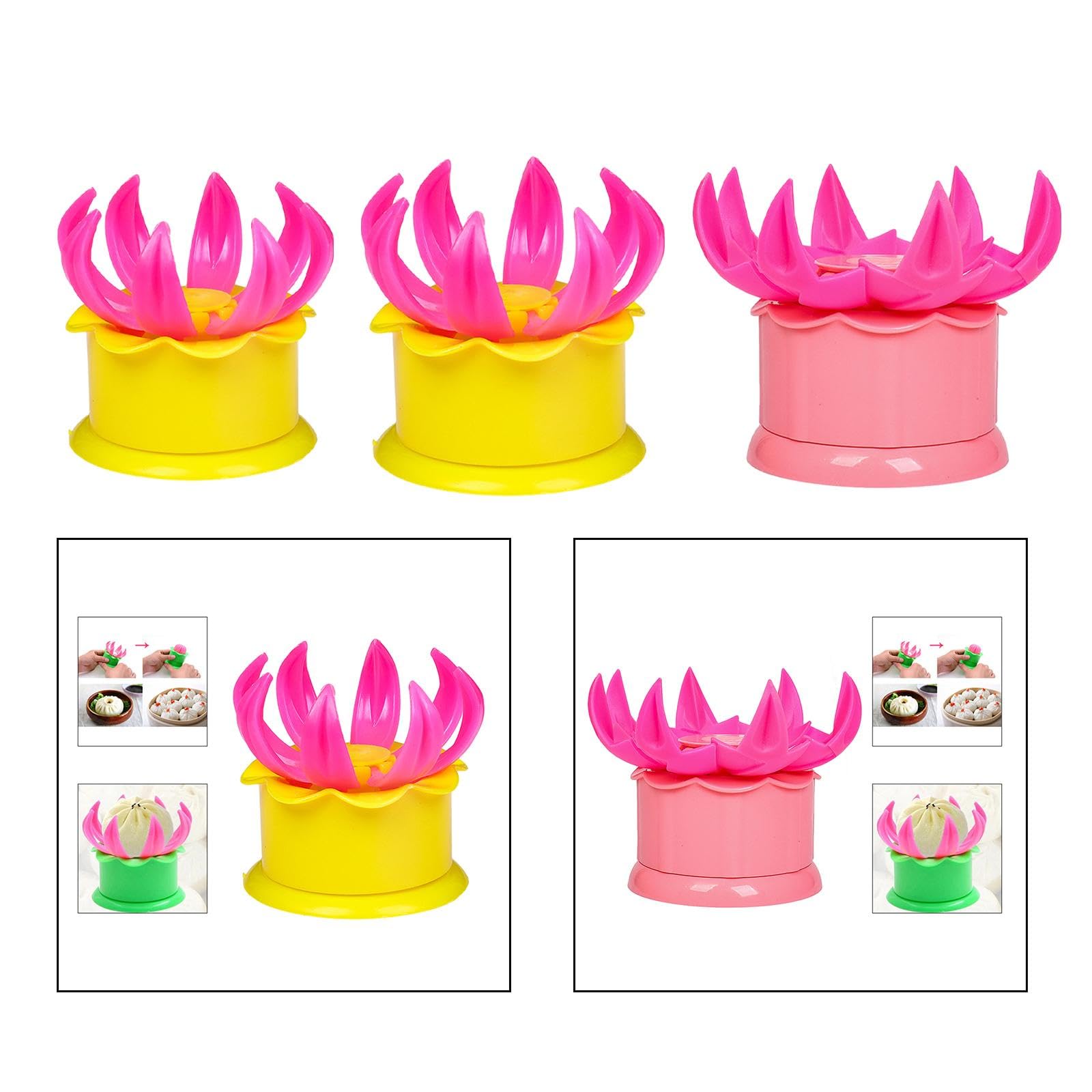 CALANDIS® Steamed Bun Maker - Practical Kitchen Tool for Homemade Buns, Dumplings & Pastries | Perfect for Asian Cuisine, Family Cooking & Baking | 1-Piece Yellow Dough Mold