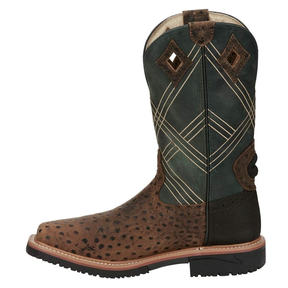 Justin Men's Dalhart Composite Toe Work Boots - Durable & Comfortable Safety Footwear for Construction, Warehouse & Outdoor Work