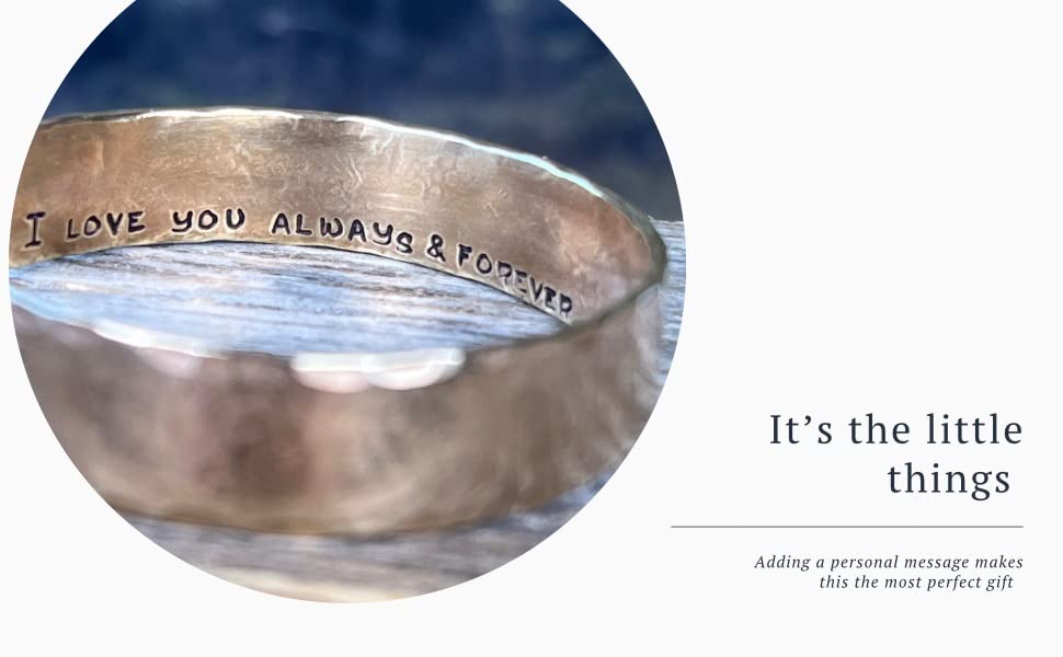 8th Anniversary Bronze Cuff Bracelet - Handmade Personalized Wedding Gift for Him & Her | Traditional 8 Year Anniversary Jewelry for Couples - Perfect for Romantic Occasions & Special Celebrations