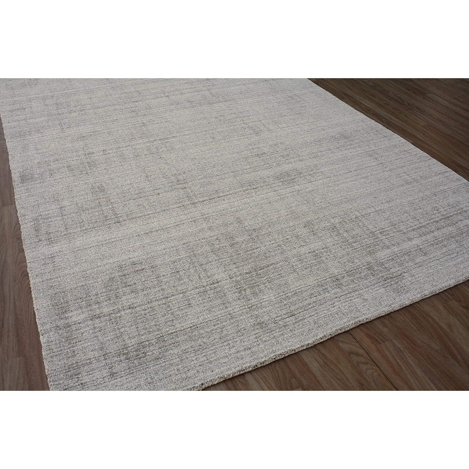 Noble House Monora 5'x8' Silver Area Rug - Soft & Durable Indoor Rug for Living Room, Bedroom, or Office Decor