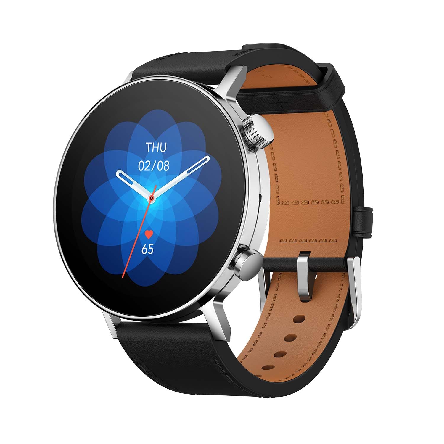 Amazfit GTR 3 Pro Limited Edition Smart Watch 46mm for Men - 12-Day Battery Life, Alexa Built-in, Bluetooth Calling, GPS, Heart Rate & Sleep Monitor, 5ATM Waterproof - Compatible with Android & iPhone (Silver) | Perfect for Fitness Tracking, Workouts & Daily Wear