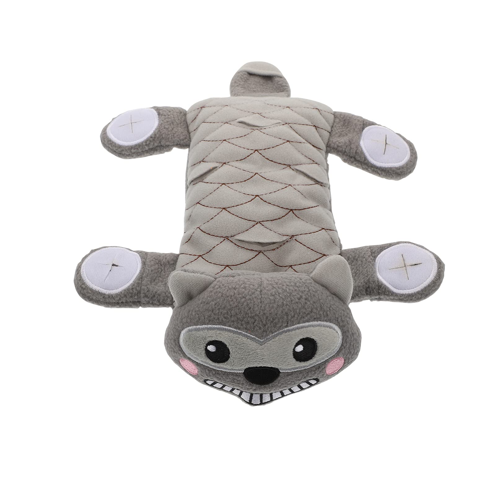 Balacoo Squeaky Dog Toy - Plush Cartoon Monkey Chew Toy for Small & Large Dogs, No Stuffing, Crinkle Sound - Perfect for Playtime, Training & Interactive Fun (Red)