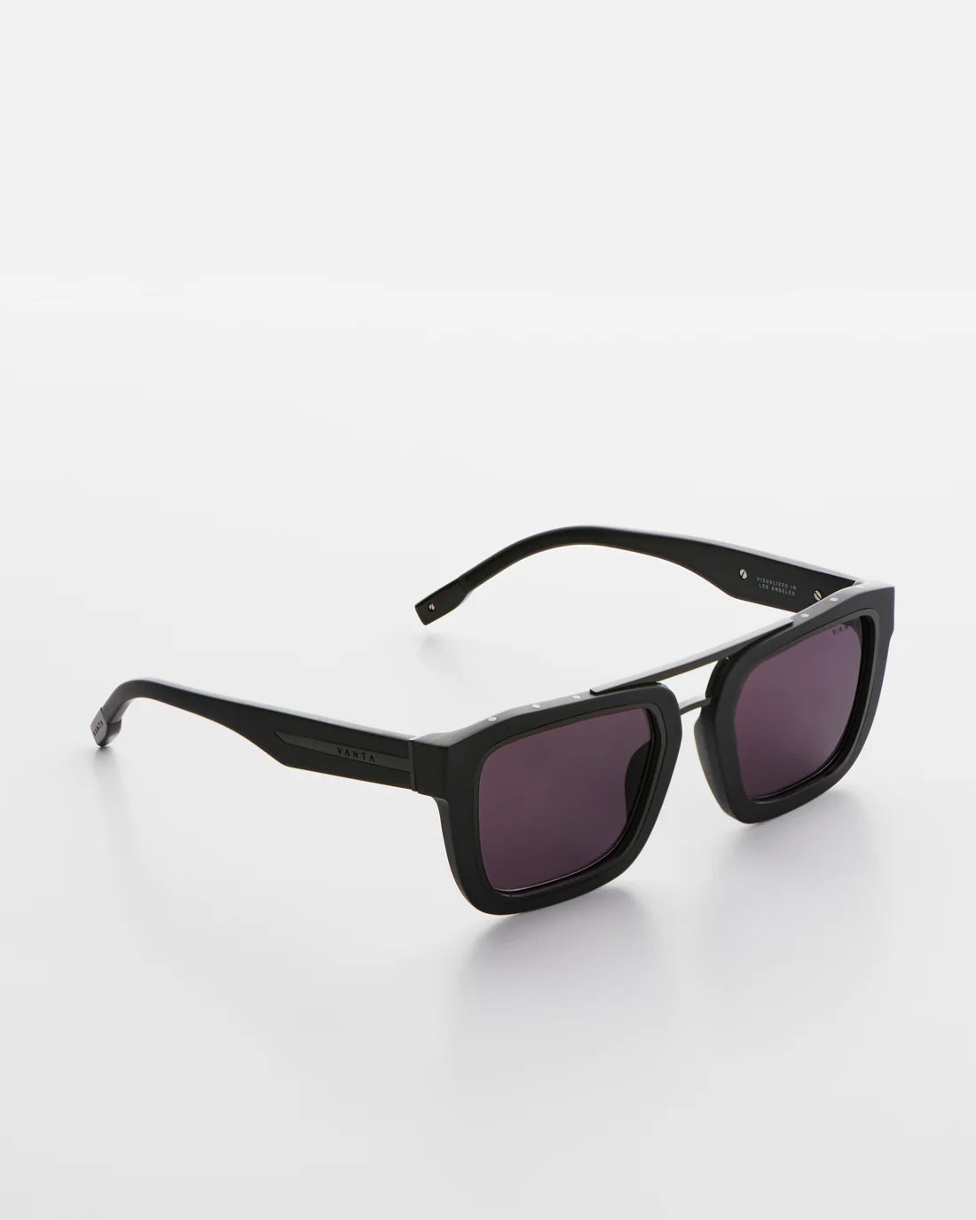 VANTA Draco Sunglasses - Gloss Black & Black Metal Frame - UV Protection, Polarized, Lightweight - Perfect for Driving, Running, Outdoor Sports & Fashion