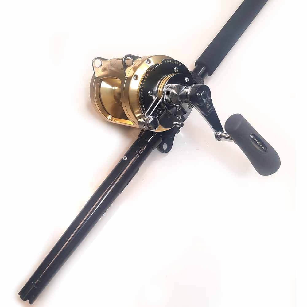 Shimano Tiagra Stand Up Combo Fishing Reel TI50WLRSA with CHSU 5060 WTSINU - Perfect for Offshore Big Game Fishing and Saltwater Angling