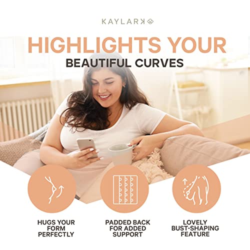 Kaye Larcky B003 High-Impact Sports Bra - Padded Back Support & Layered Cups for Full Coverage | Workout Essentials in Nude | Perfect for Running, Yoga & Gym Training