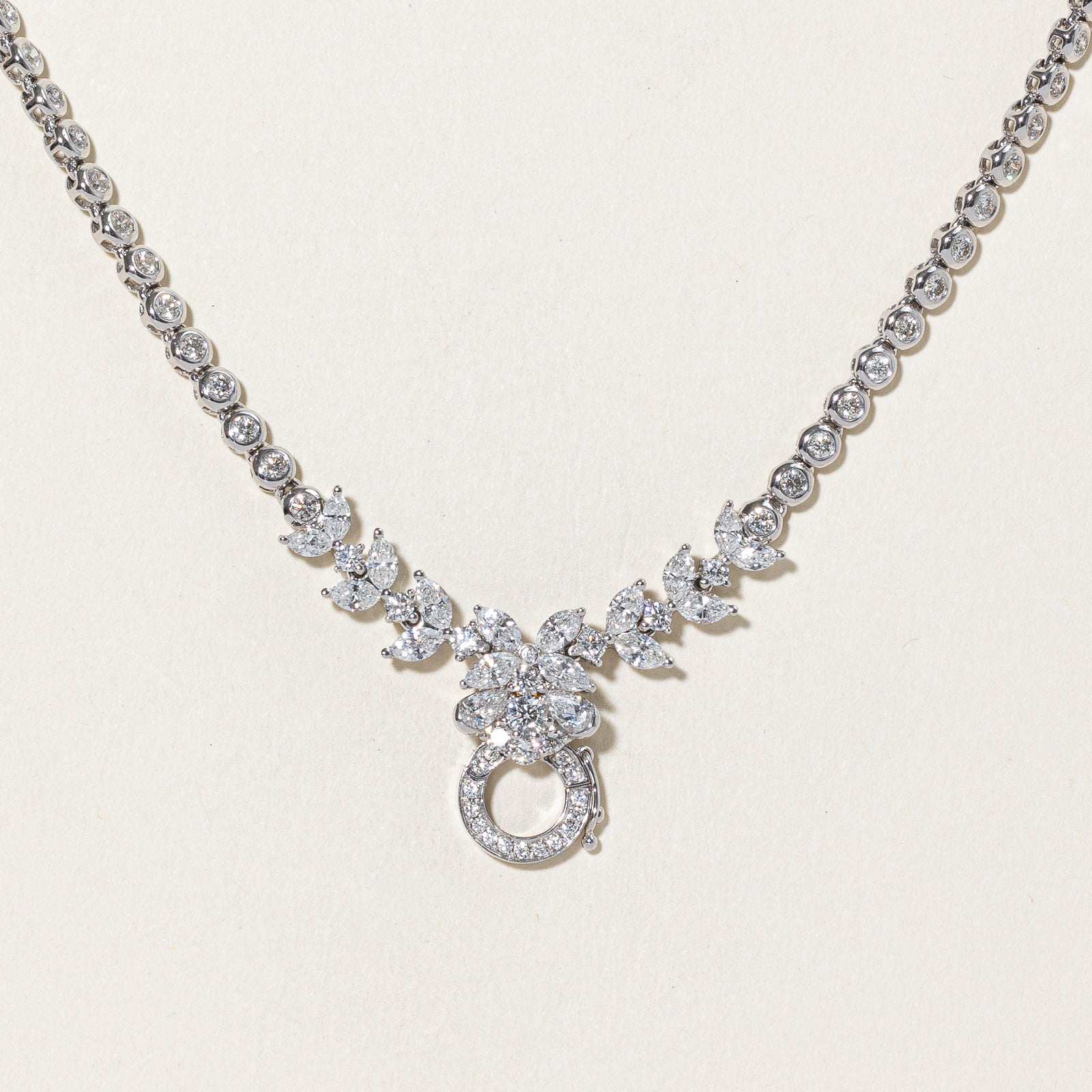 2.50ctw Diamond Encrusted Necklace | 18K Gold Pendant | Elegant Jewelry Gift for Women | Perfect for Weddings, Anniversaries & Special Occasions