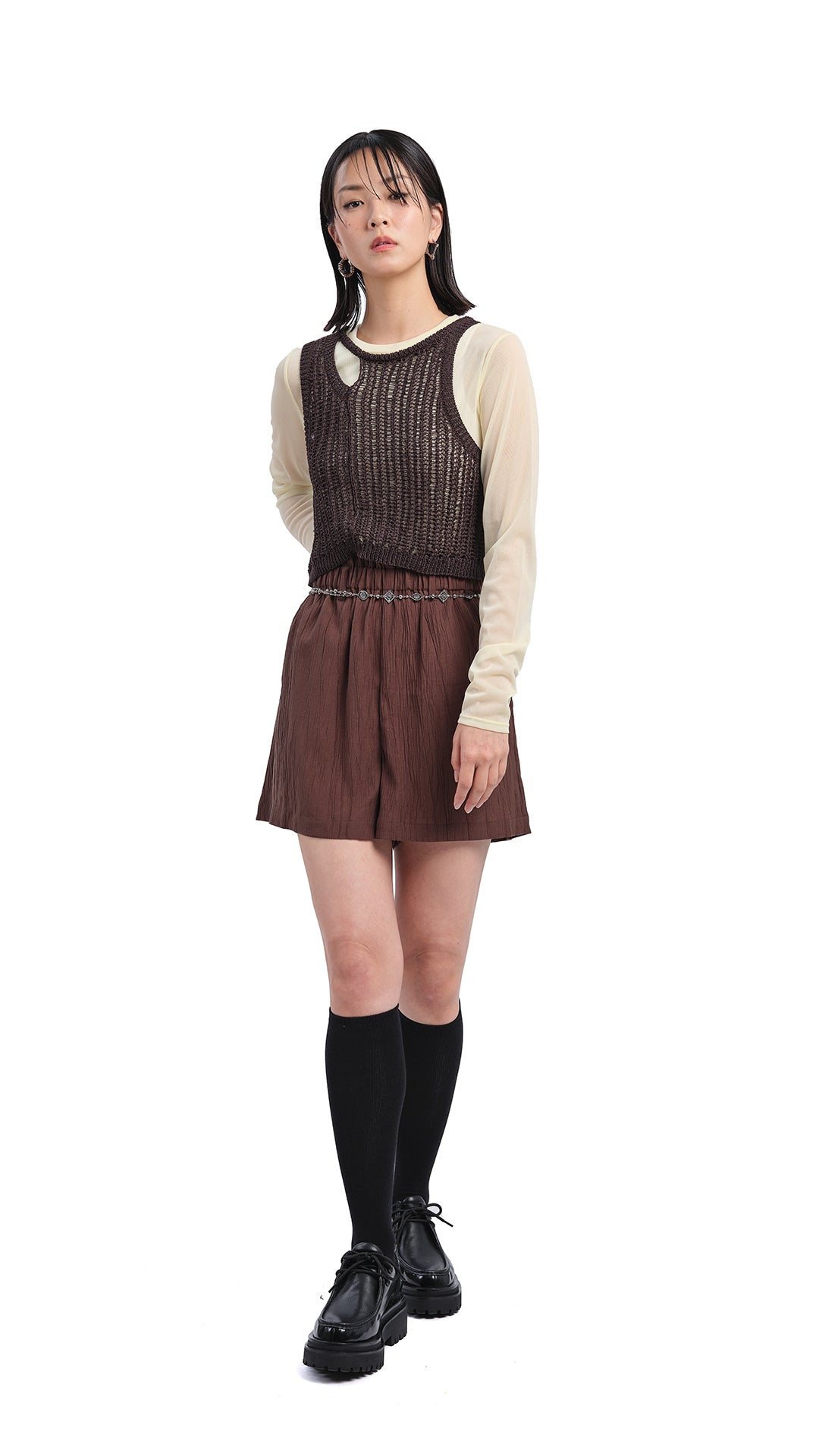 Stylish Women's Knitted Cutout Vest - Trendy Fashion Top for Layering & Casual Outfits | Perfect for Fall & Winter Wardrobe