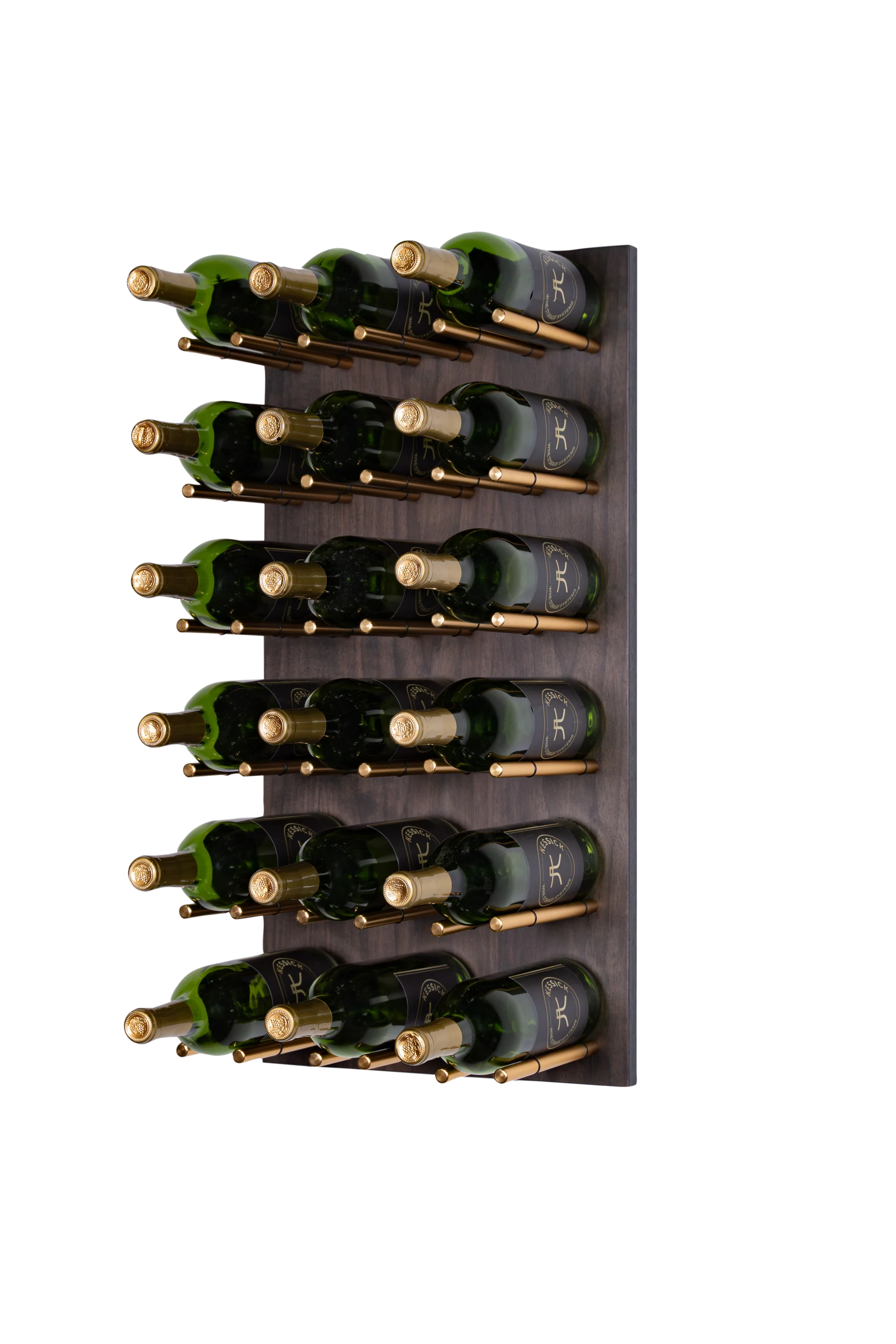 Kessick Wine as Art 14x28 Vertical Wood Panel Wine Rack - Elegant Wall Mounted Display for Home, Office & Restaurant Decor
