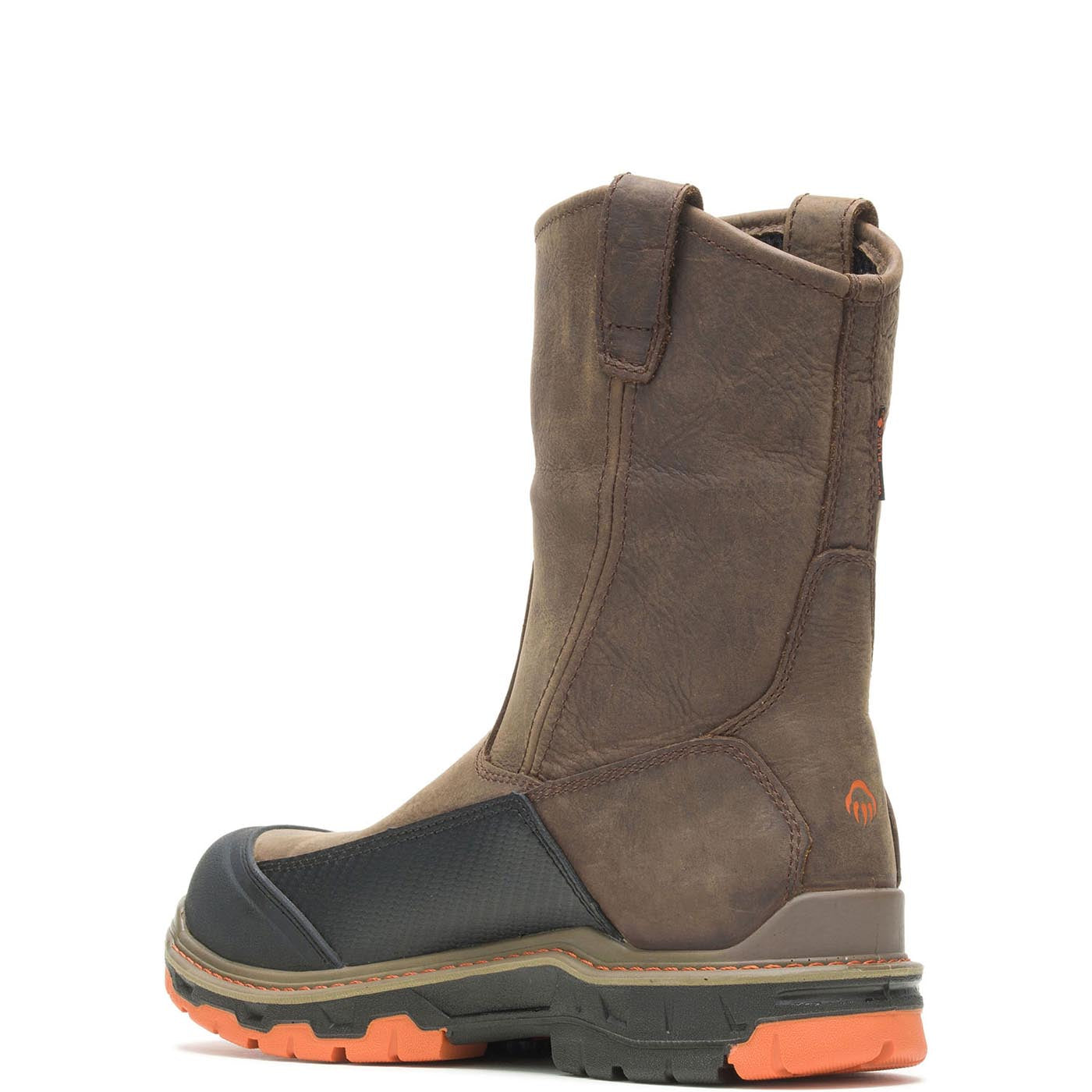Overpass Pull On CarbonMax Waterproof Work Boots for Men - Slip Resistant, Steel Toe, Comfortable for Construction, Farming & Outdoor Work