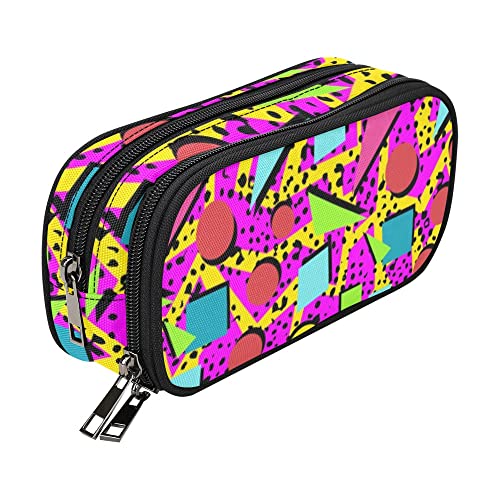 Pink Memphis 80s 90s Vintage Pencil Pouch