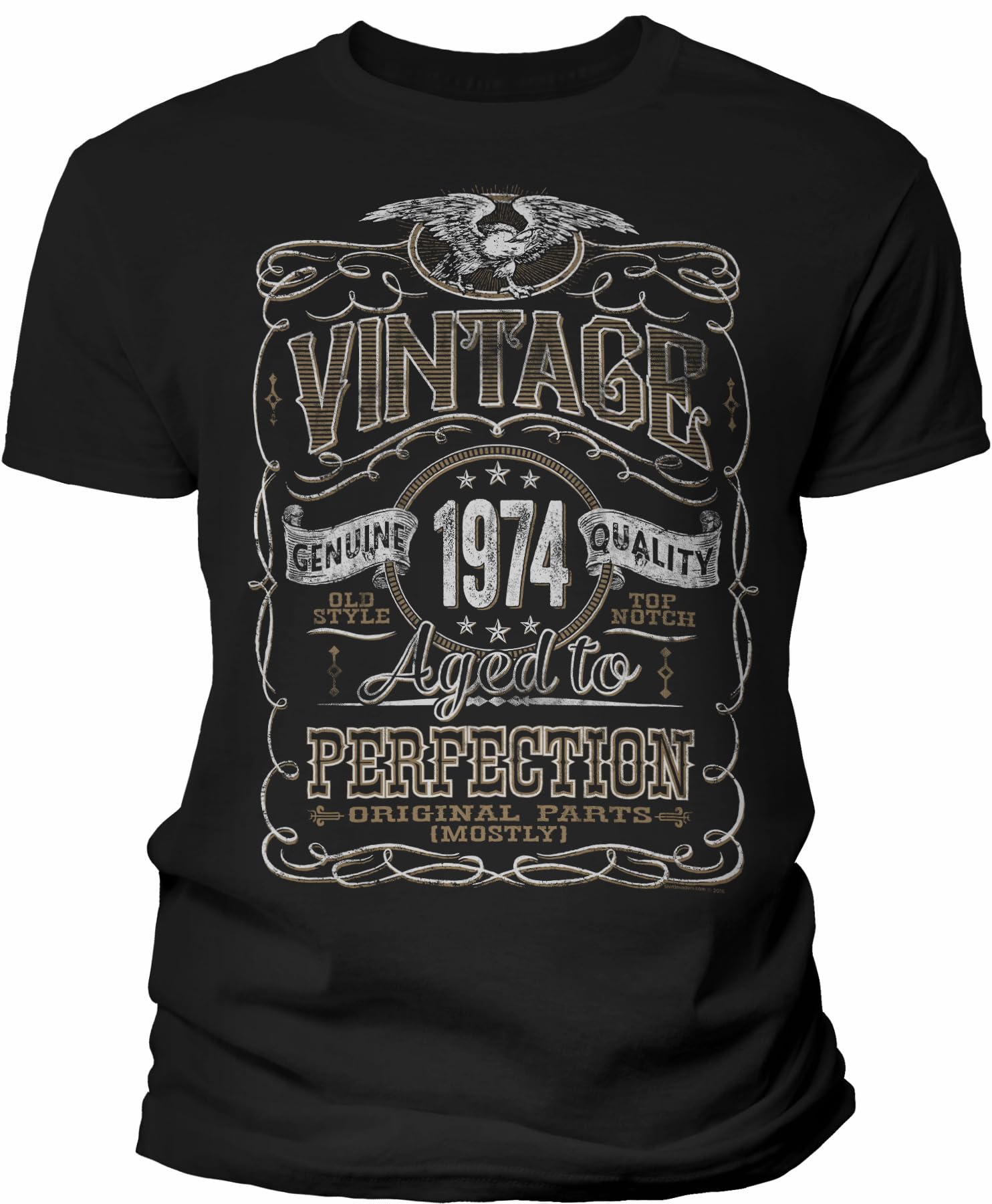 Vintage 1974 Aged to Perfection 51st Birthday Gift T-Shirt for Men - Funny 51 Year Old Birthday Present - Perfect for Parties & Celebrations
