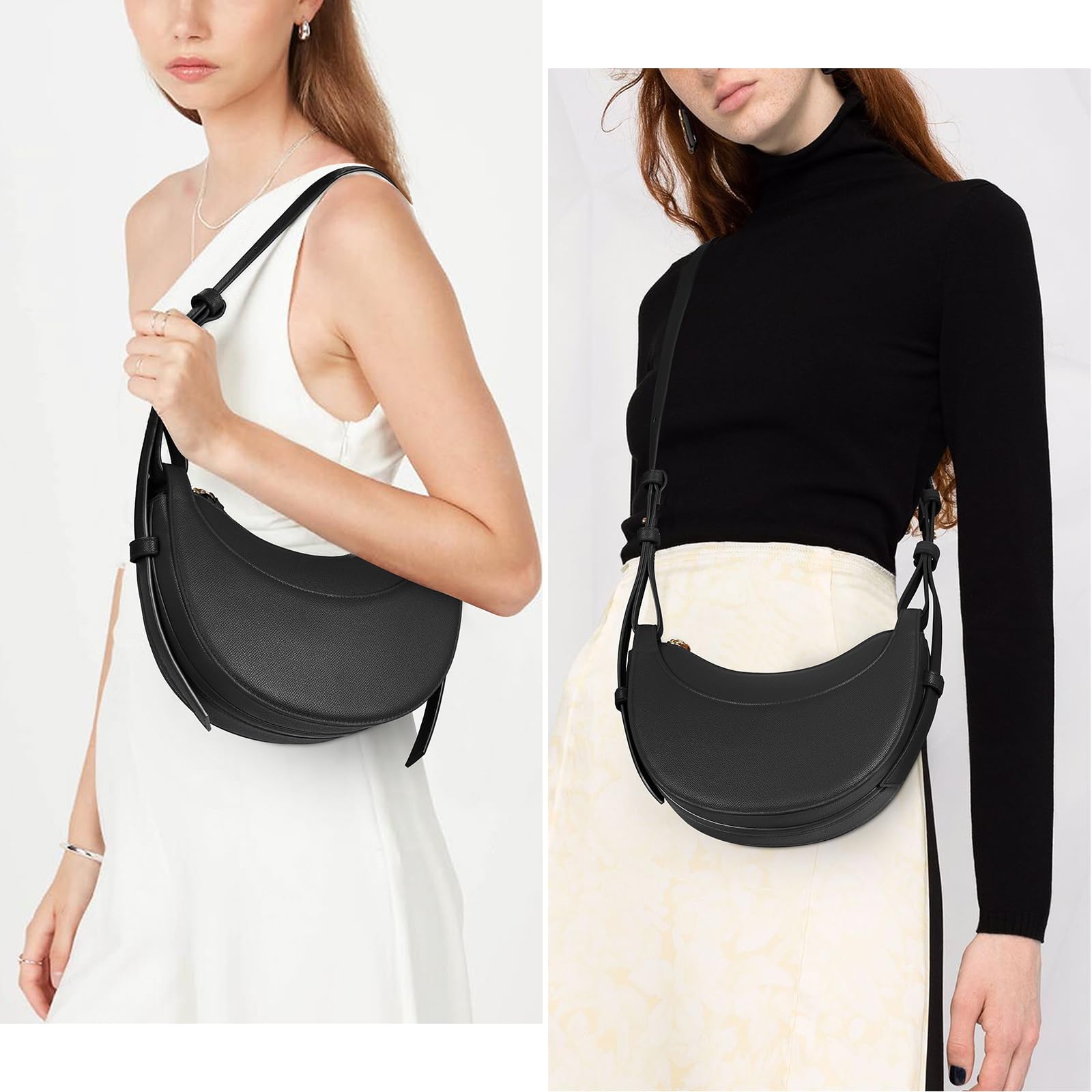 Stylish Women's Saddle Shoulder Bag - Trendy Crescent Crossbody Purse & Hobo Handbag for Everyday Use, Travel, and Casual Outings