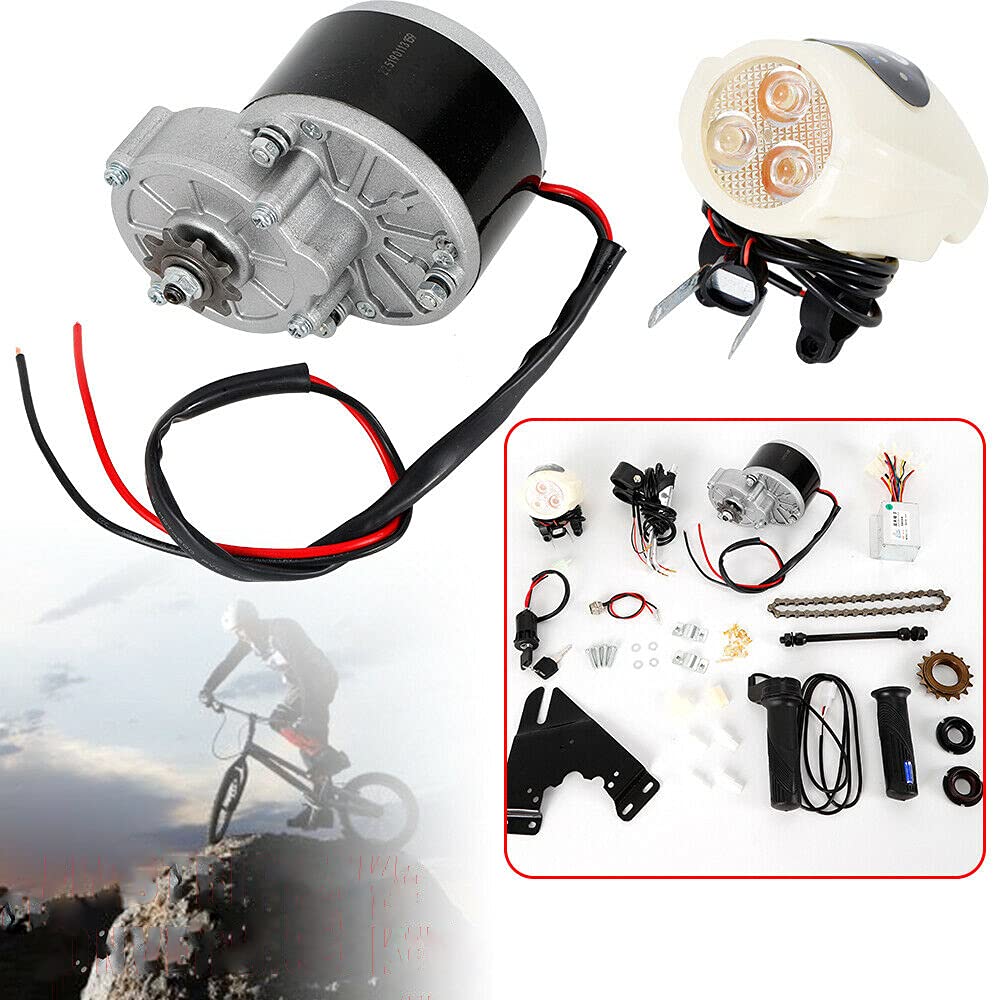 24V/36V 250W Electric Bicycle Conversion Kit - E-Bike Motor Controller with Thumb Throttle for 22-29