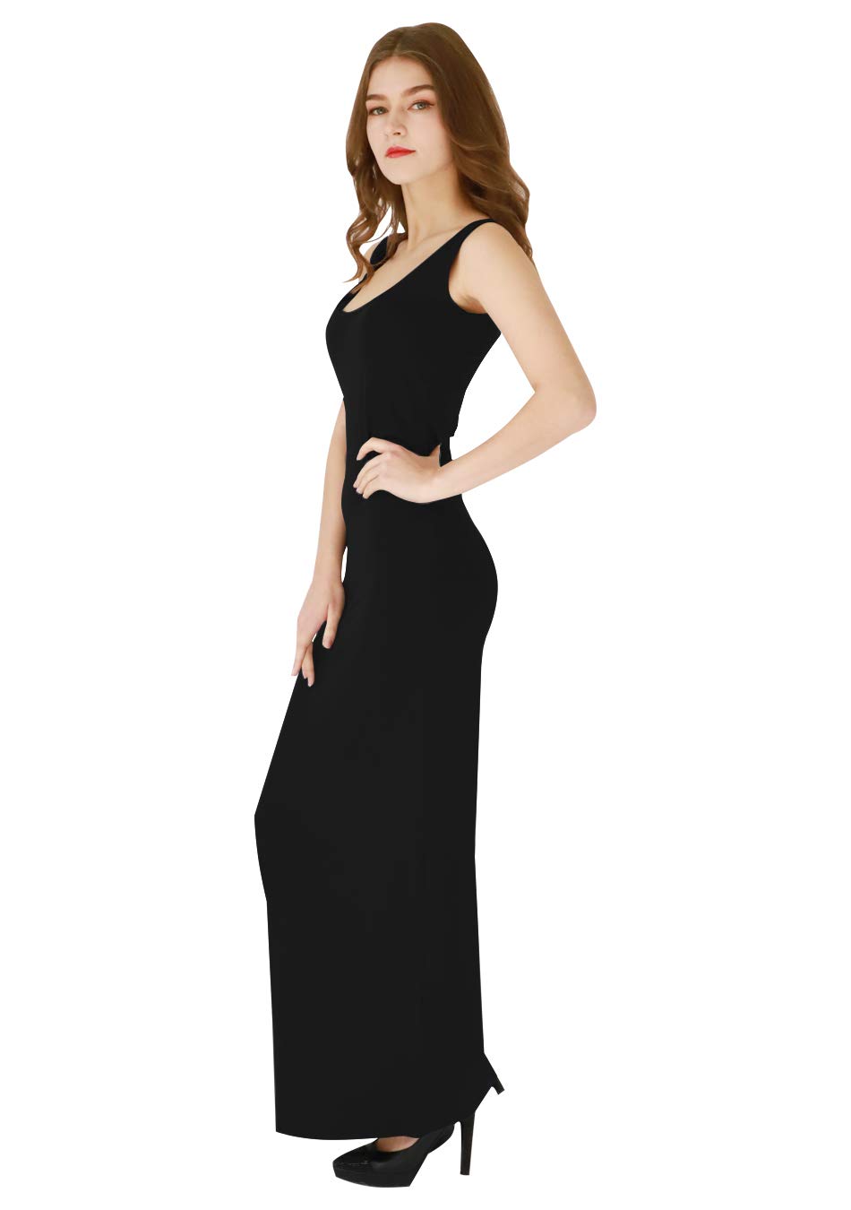 EFOFEI Women's Cocktail Bodycon Dress - Sleeveless Slim Fit Long Maxi Tank Dress for Party, Night Out & Special Occasions | Elegant Casual Summer Dress for Beach, Date Night & Vacation