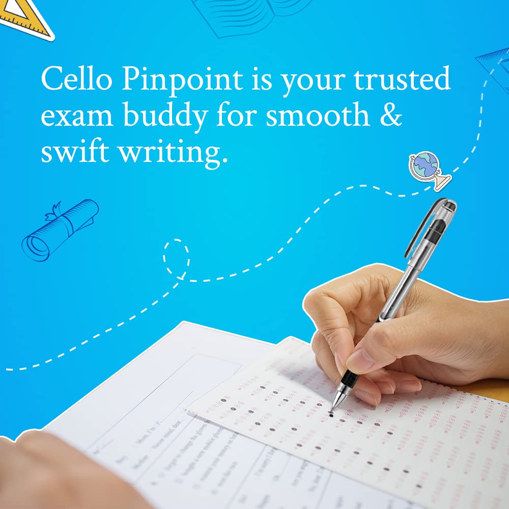 Cello Pin Point Ball Pen 10pcs Red for Office & School Writing