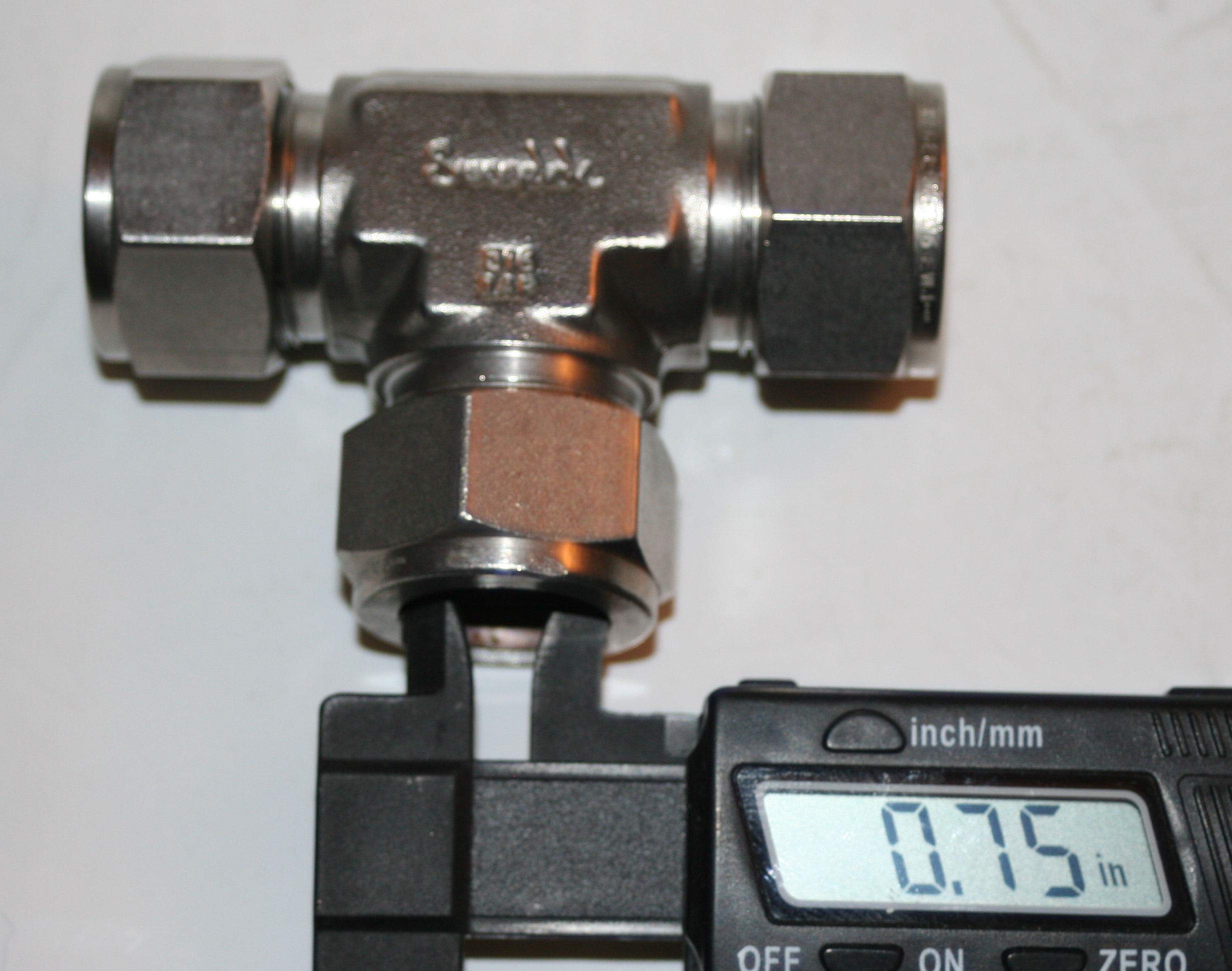 Swagelok 316 Stainless Steel Reducing Union Tee Fitting - 3/4