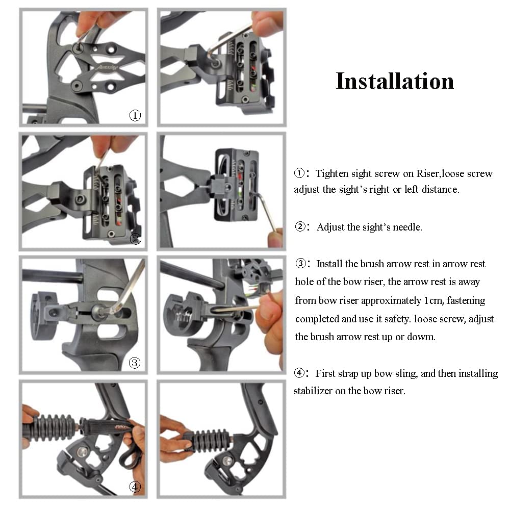 Compound Bow Set for Hunting & Target Practice - Right/Left Hand Archery Bow 30-55 Lbs Draw Weight, IBO 310 FPS | Perfect for Adults & Beginners | Includes Hunting Accessories for Outdoor Sports