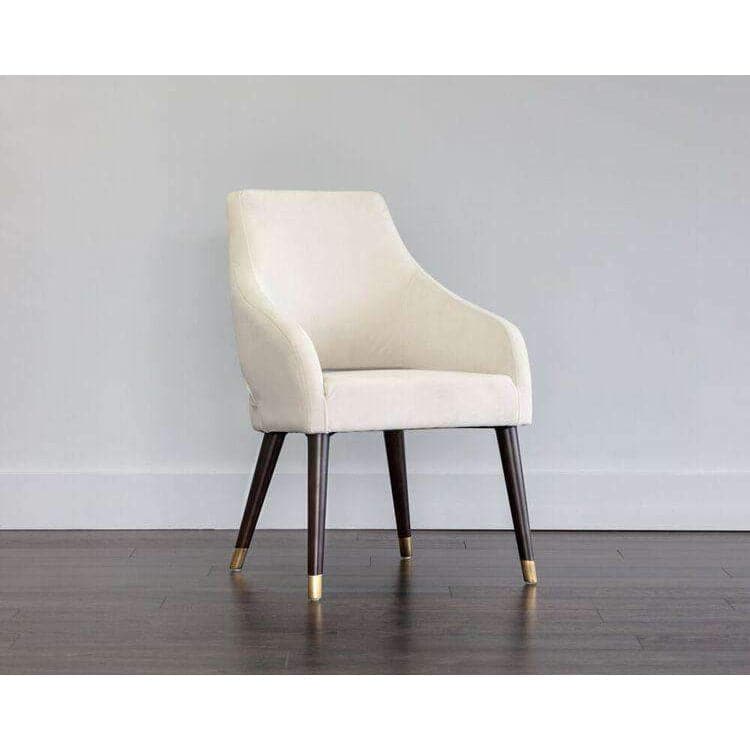 Adelaide Dining Chair - Modern Wooden Kitchen Chairs Set of 2, Comfortable Upholstered Seat with Metal Legs - Perfect for Dining Room, Kitchen, Breakfast Nook & Home Office