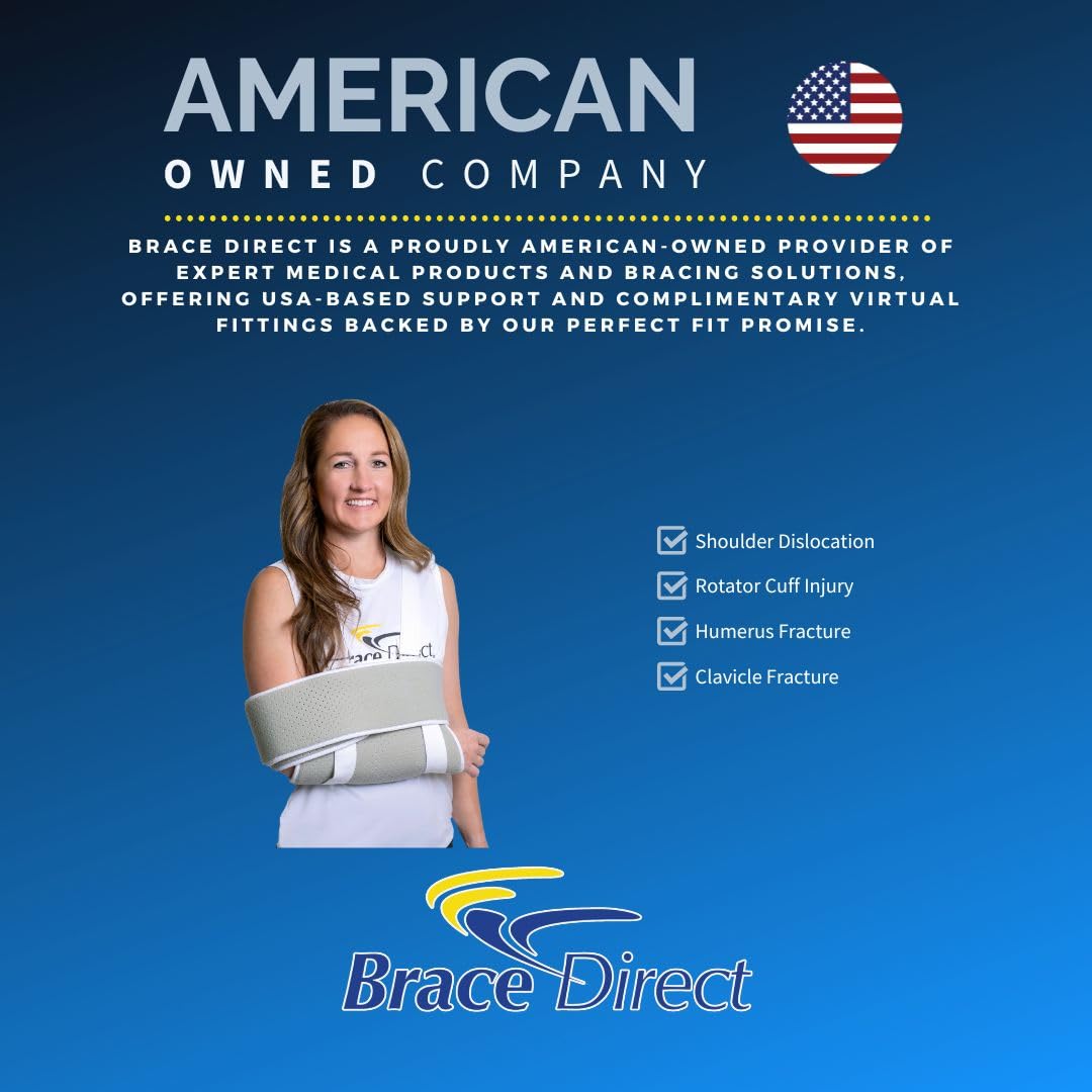 **Arm Sling and Swathe Shoulder Immobilizer - Adjustable Support for Broken Bones, Rotator Cuff, Dislocation & Post-Surgery Recovery - Comfortable for Day & Night Use - Ideal for Sleeping, Sports Injuries & Daily Activities (PDAC L3660)**