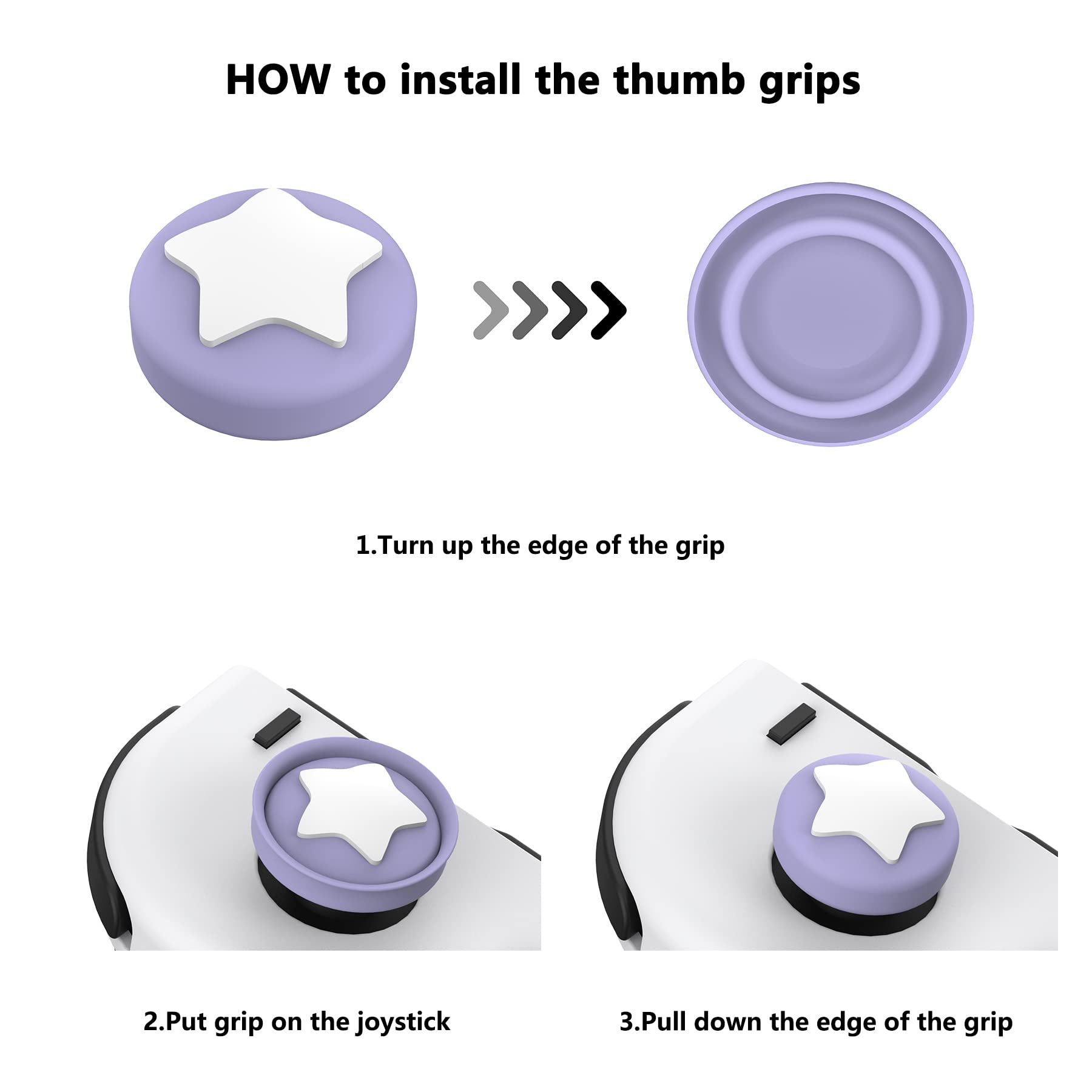 eXtremeRate PlayVital Silicone Joystick Caps for Nintendo Switch, Switch Lite & Switch OLED - Comfortable Thumb Grip Covers (Airforce Blue) - Perfect for Gaming, Travel & Long Play Sessions