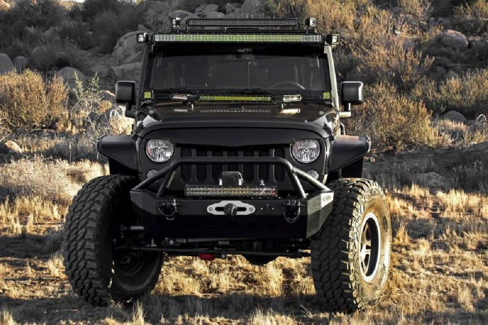 2007-2018 Jeep Wrangler JK JKU 50/52 Inch Straight LED Light Bar - Z374811 | Off-Road Lighting for Trail, Rock Crawling & Night Driving