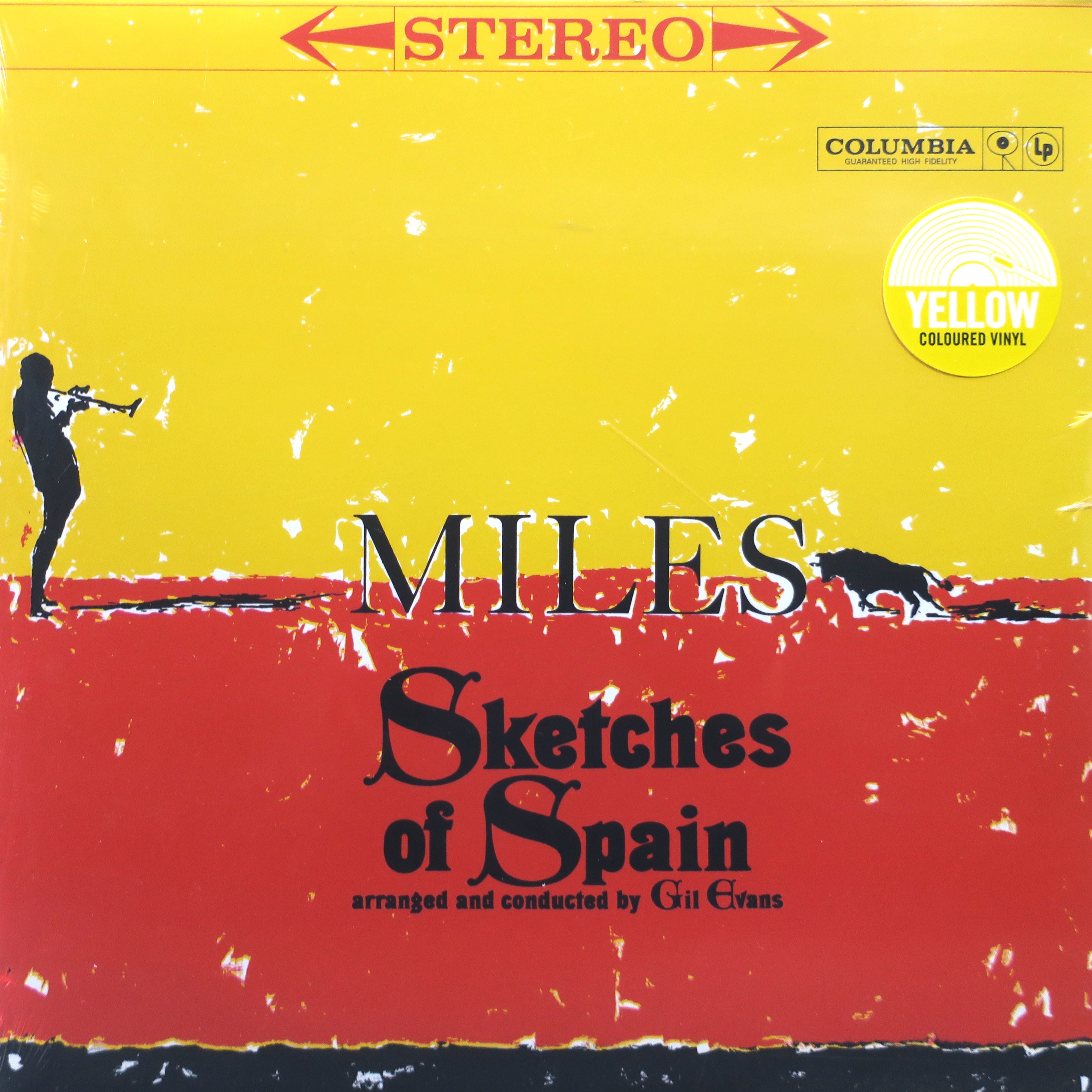 MILES DAVIS 'Sketches Of Spain' Limited Edition Yellow Vinyl LP Record - Jazz Collector's Item for Audiophiles & Music Enthusiasts - Perfect for Home Listening, Gifts, and Vinyl Collections