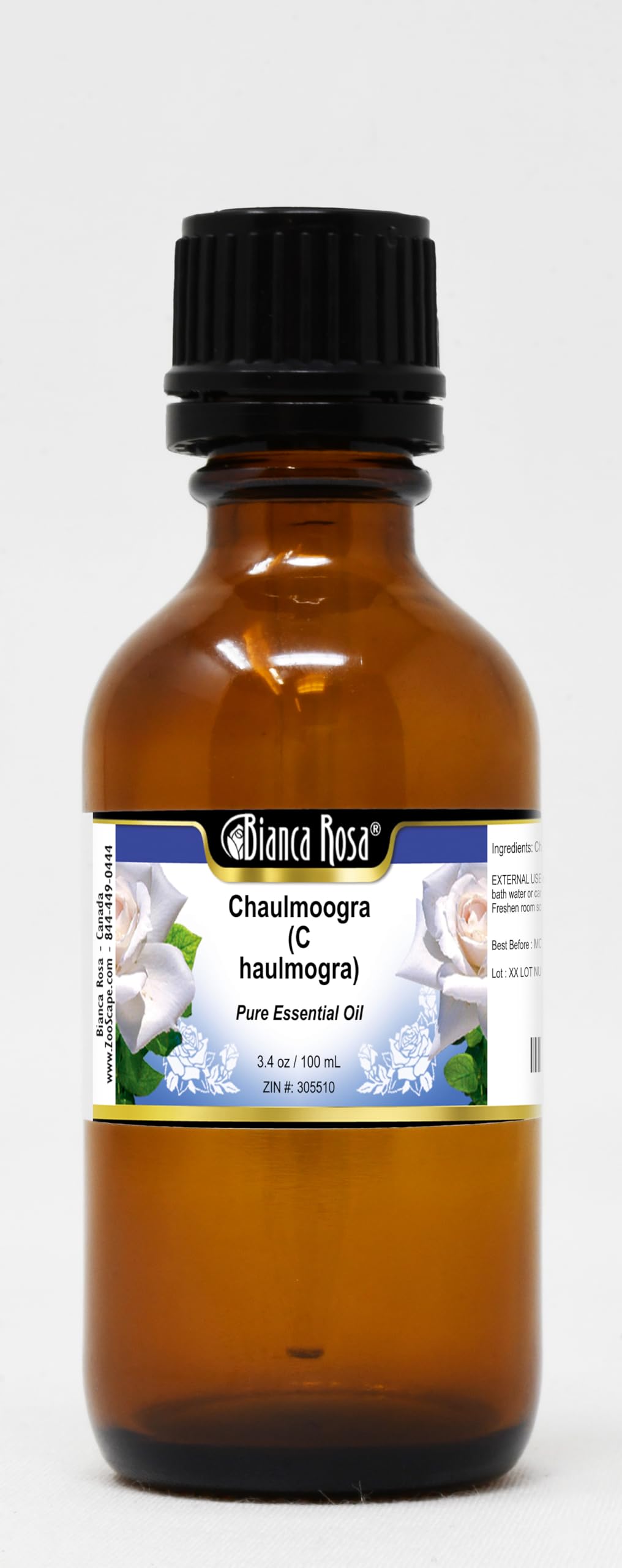 Pure Chaulmoogra Essential Oil (3.40 oz) - 3 Pack for Skin Care, Aromatherapy & Massage | ZIN: 305510