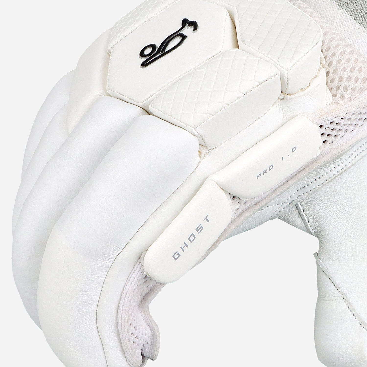 Kookaburra Ghost Pro 1.0 Cricket Batting Gloves for Adults - Premium Leather Protection for Practice & Matches - Ideal for Club Players & Professional Cricketers