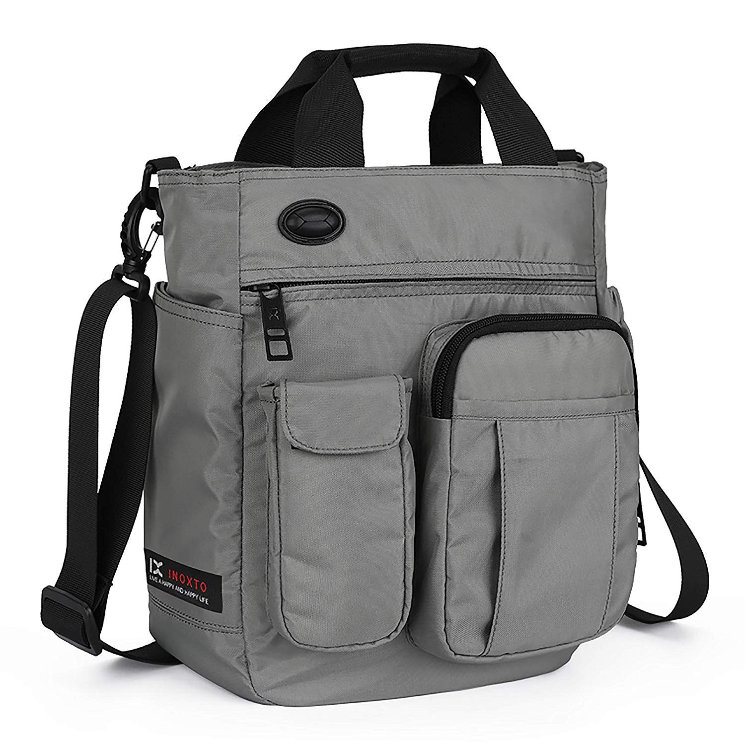 AlwaySky Nylon Crossbody Messenger Bag for Men & Women - Lightweight Waterproof Shoulder Bag with USB Charging Port, Laptop Compartment - Perfect for Travel, Work, School & Outdoor Activities