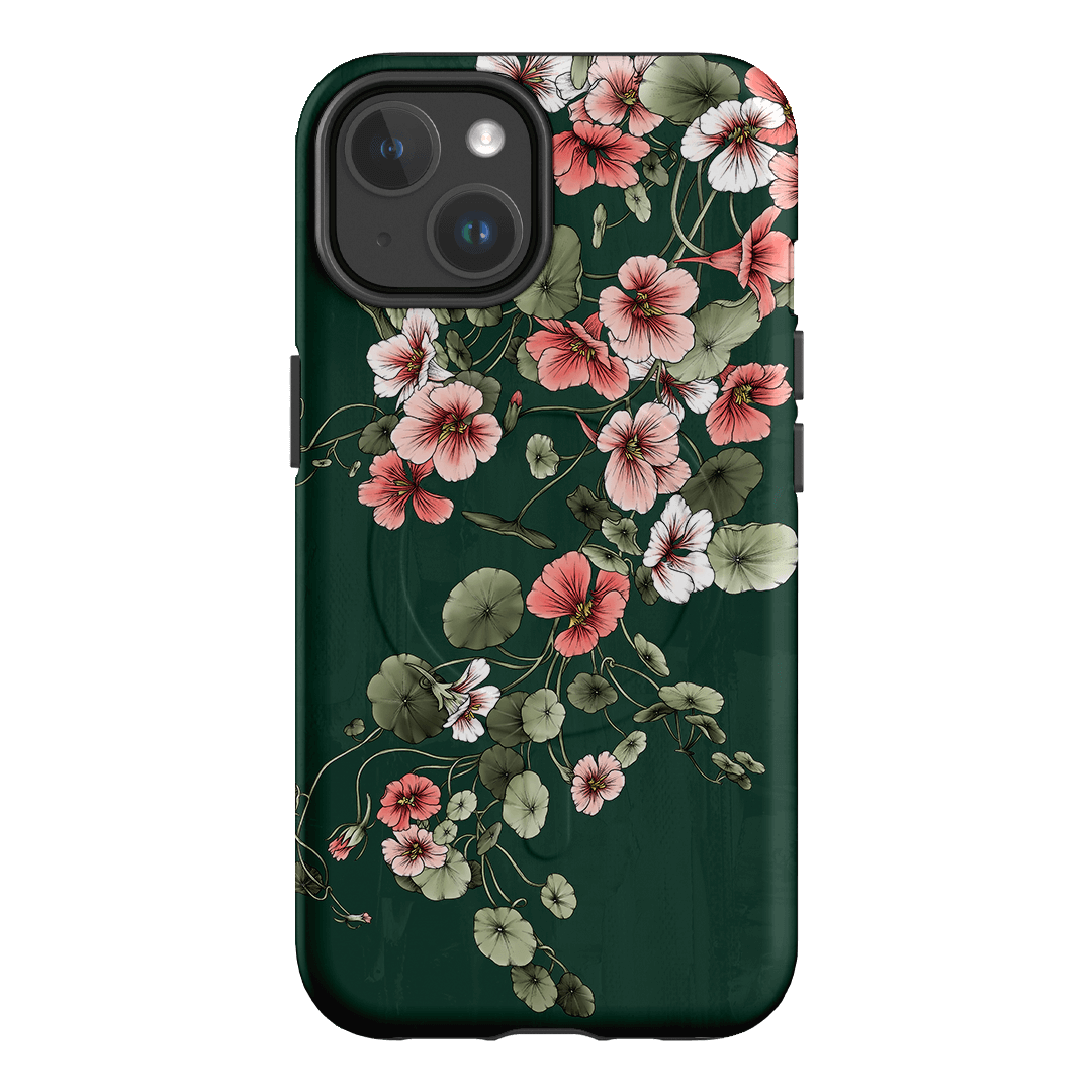 Durable Nasturtium Flower Design Phone Case for iPhone & Samsung - Shockproof & Slim Protection for Everyday Use & Outdoor Activities