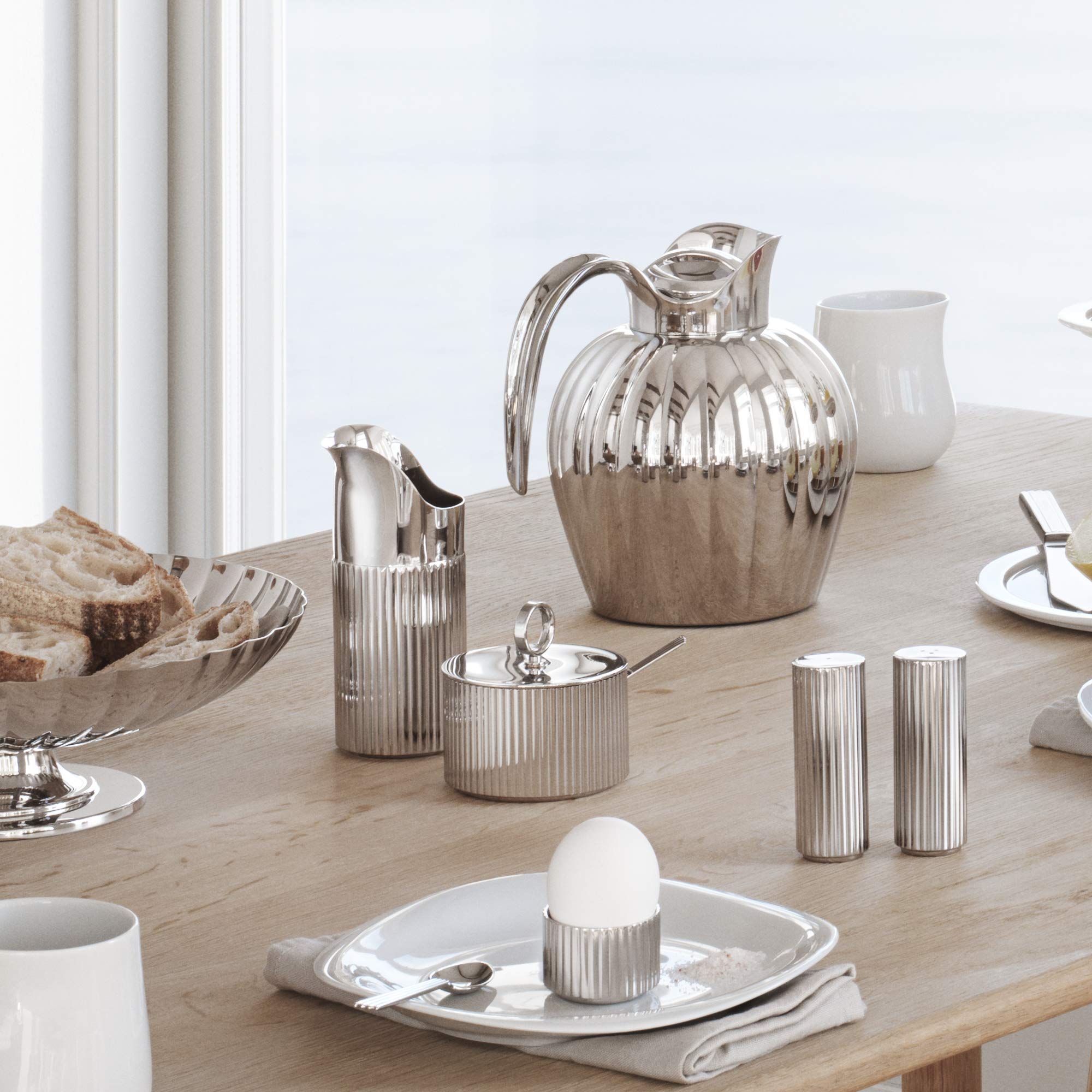 Georg Jensen Bernadotte Creamer - Elegant Stainless Steel Milk Jug for Coffee & Tea - Perfect for Dining, Entertaining & Kitchen Decor