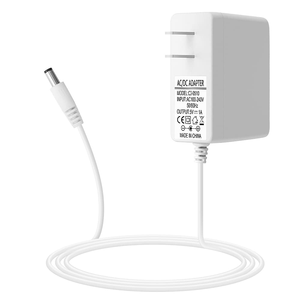 SHNITPWR 5V 1A Power Adapter - 5W AC/DC Converter 100V-240V Input with 5.5x2.5mm Tip - Compatible with LED Lights, Cameras, Monitors, Radios, Recorders & Webcams - Perfect for Home, Office & DIY Electronics Projects