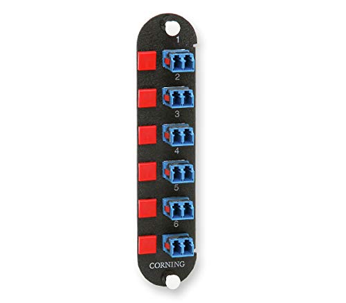 12-Port Single-Mode (OS2) Closet Connector Housing Panel with LC/UPC Duplex Adapters - Ideal for Data Center & Telecom Network Installations