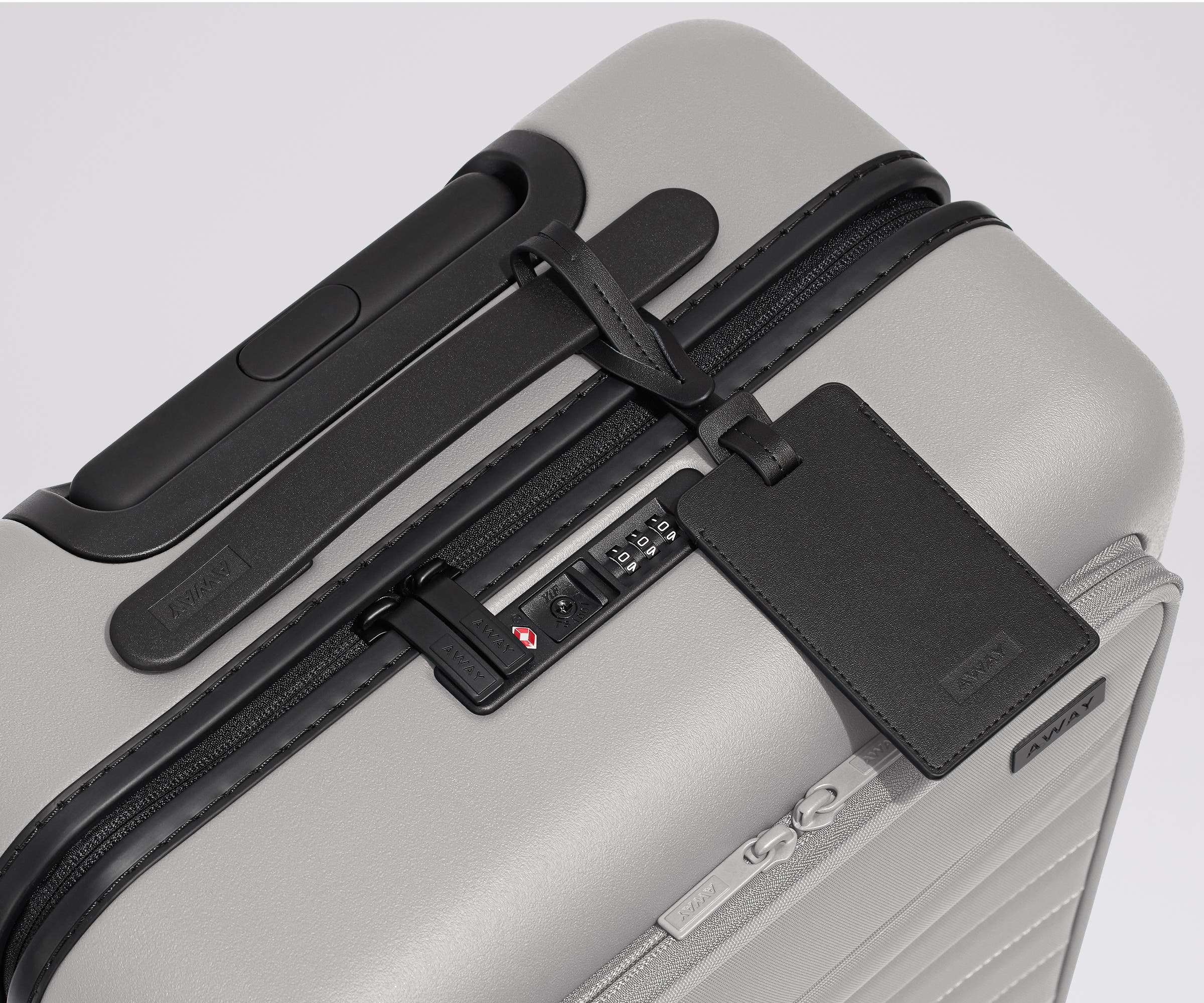 Executive Bigger Carry On Luggage in Cloud Gray - Spacious & Stylish Travel Suitcase for Business Trips & Weekend Getaways