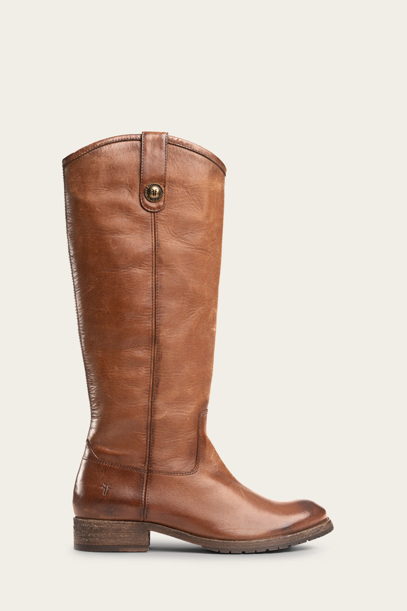 Melissa Button Lug Tall Boots - Vintage & Pre-Loved Women's Ankle Boots for Casual Outfits & Fall Fashion
