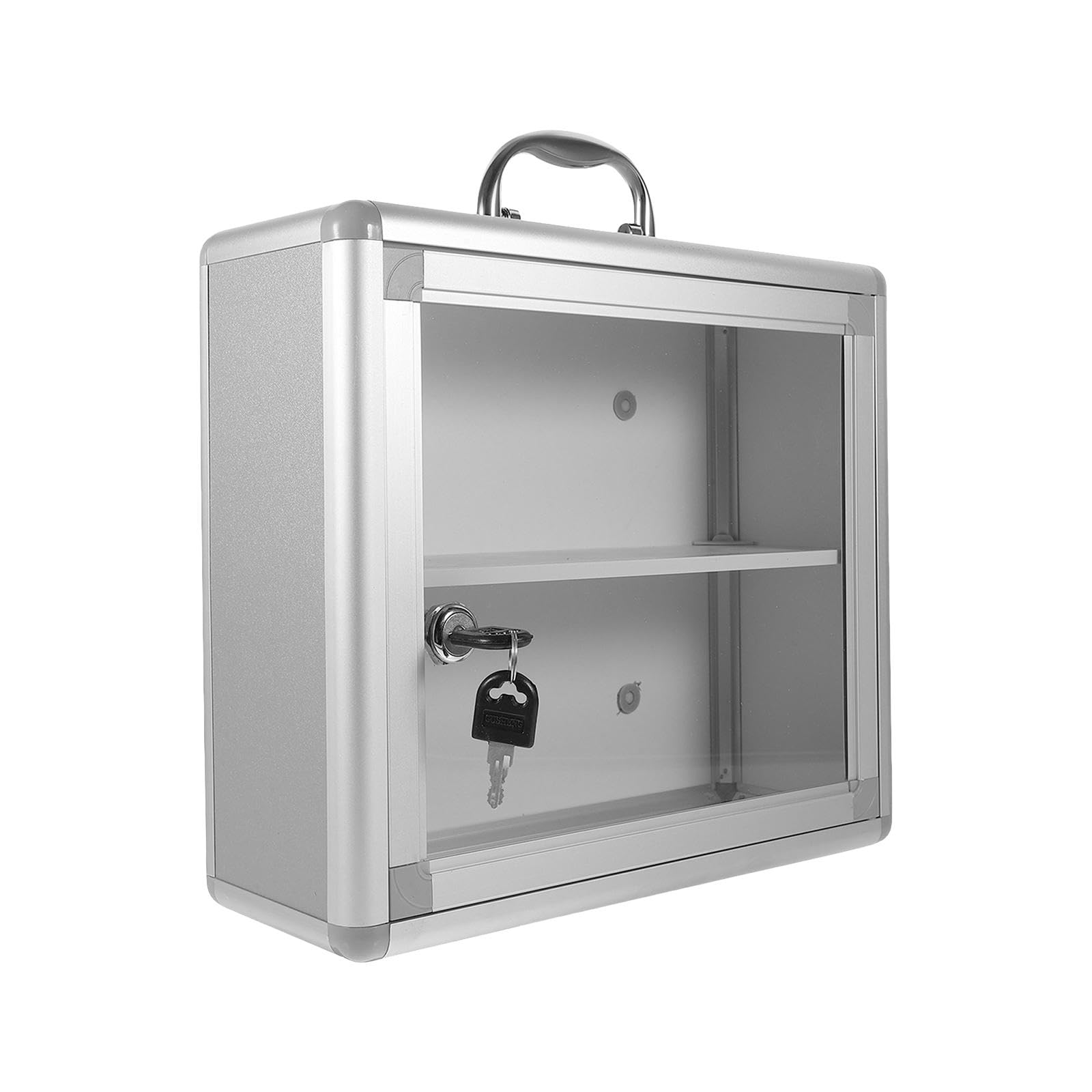 Oshhni First Aid Kit - Aluminum Alloy Emergency Medical Box for Home, Car, Camping & Hiking - Compact Medical Storage Organizer for First Aid Supplies & Medications