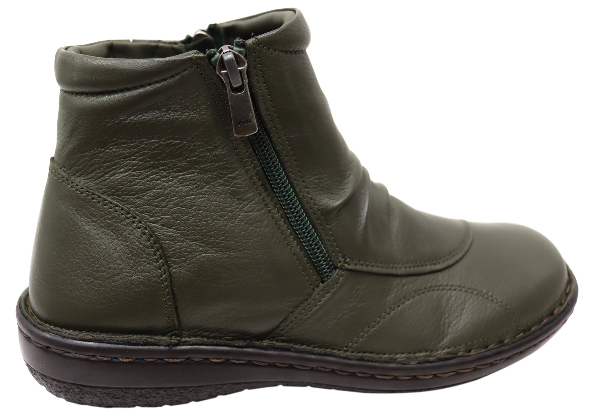 Orizonte Talun Women's European Comfortable Leather Ankle Boots - Stylish & Soft for Walking, Work & Casual Outfits