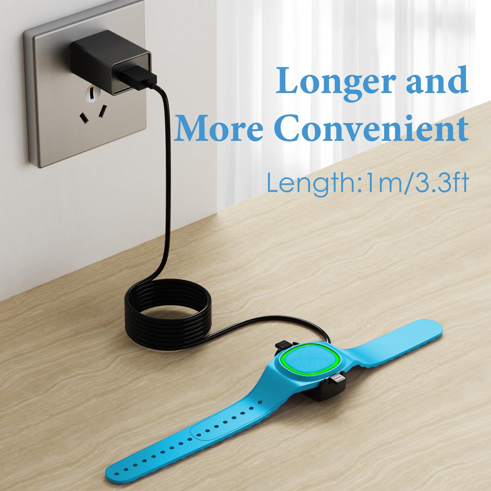 3 Pack Disney Magic Band Plus Charger Replacement - 3.3ft USB Cable for Disney MagicBand+ (Black) | Perfect for Disney Parks, Resorts & MagicBand+ Accessories Charging