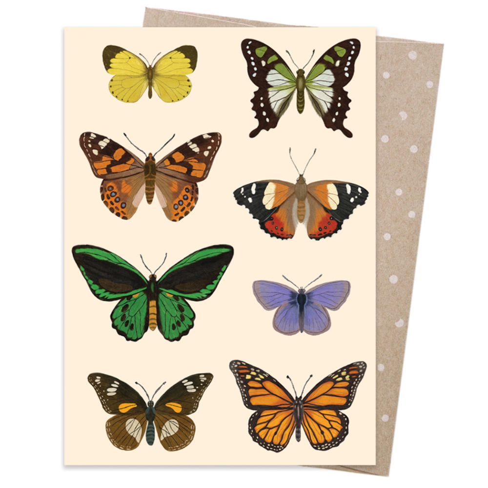 Eco-Friendly Earth Greetings Card with Native Flutter Design - Perfect for Birthday, Anniversary & Earth Day Celebrations