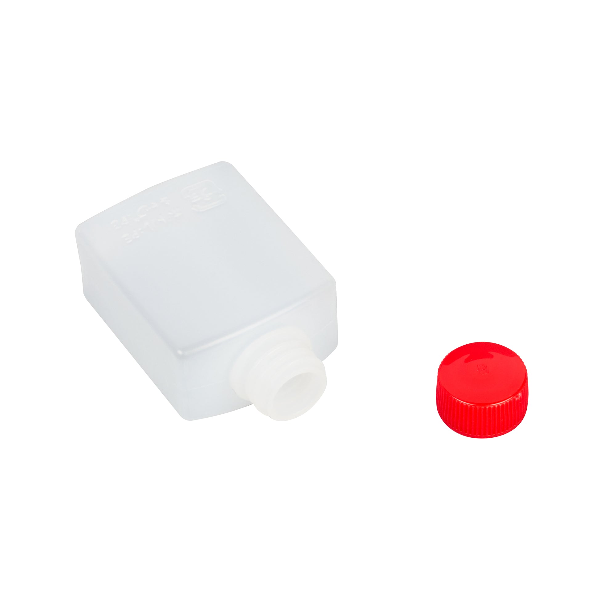 Bento Tek 2 oz Clear Plastic Soy Sauce Bottles with Red Caps (1.5